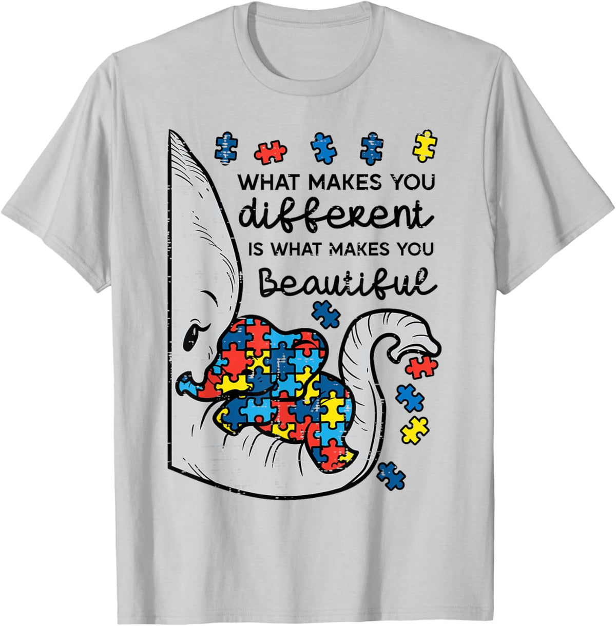 What Makes You Different Beautiful Elephant Autism Awareness