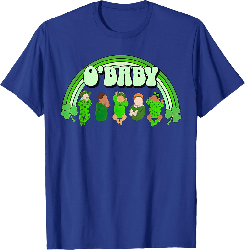 Rainbow Labor And Delivery Nurse Saint Patrick's Day NICU