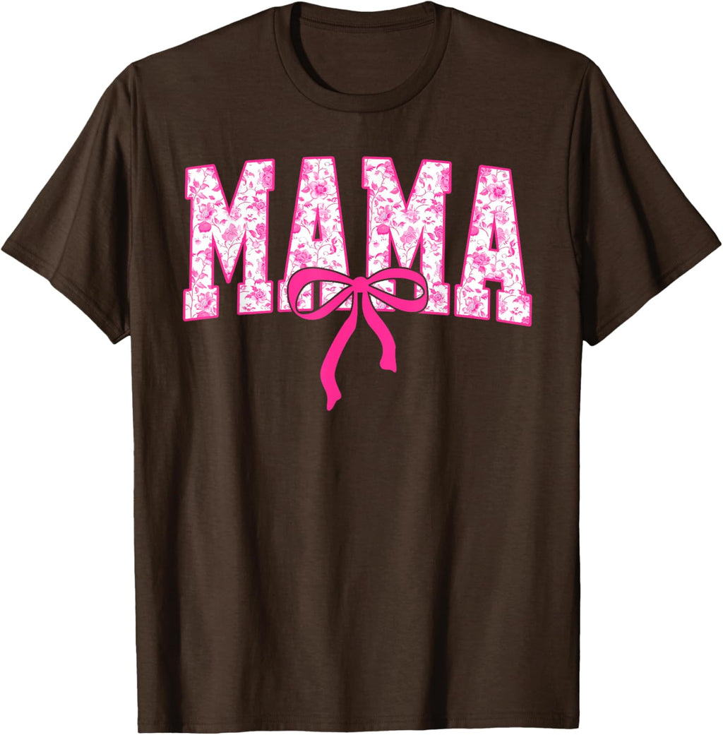 Coquette Pink Chinoiserie Mama Floral Bow Mom Mothers Day