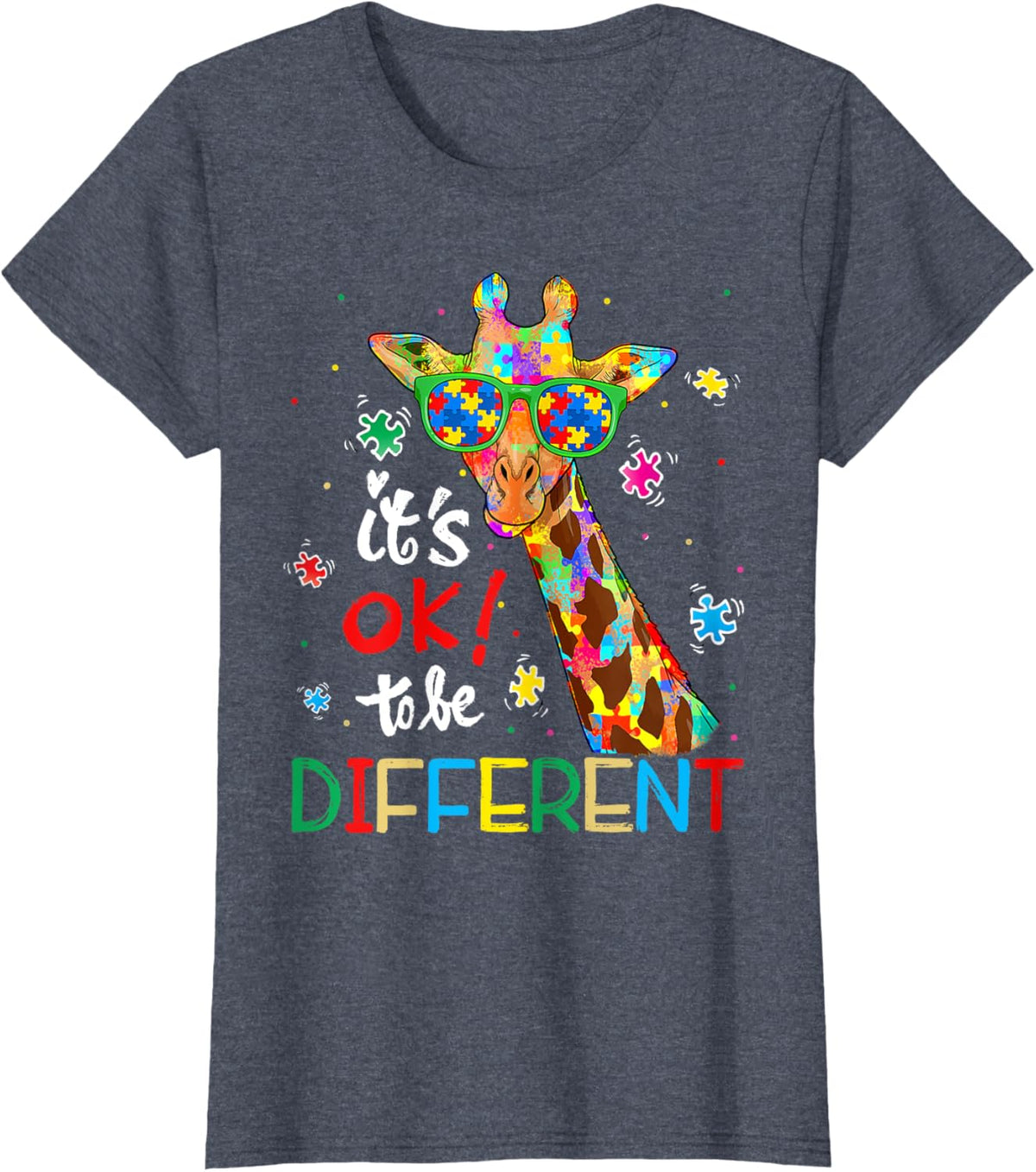 Autism Awareness Acceptance Women Kid Its Ok To Be Different
